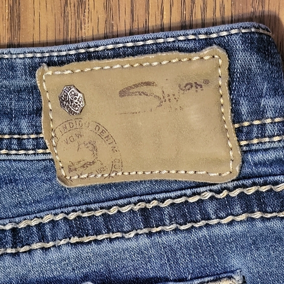 Silver Jeans Co. Aiko Mid Rise Skinny Blue Denim Women's Jeans Size W29 L31 A30 - Picture 11 of 11